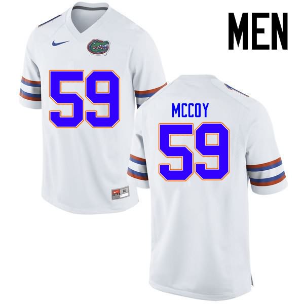 Men's NCAA Florida Gators T.J. McCoy #59 Stitched Authentic Nike White College Football Jersey PLX5265GI